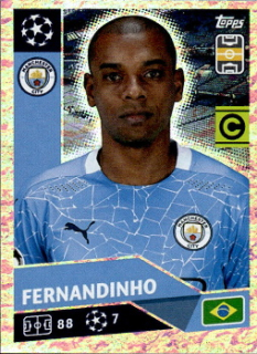Fernandinho (Captain) Manchester City samolepka UEFA Champions League 2020/21 #MCI11