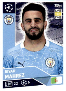 Riyad Mahrez Manchester City samolepka UEFA Champions League 2020/21 #MCI13