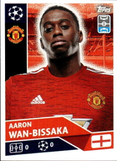 Aaron Wan-Bissaka Manchester United samolepka UEFA Champions League 2020/21 #MUN04