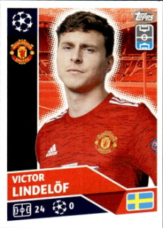 Victor Lindelof Manchester United samolepka UEFA Champions League 2020/21 #MUN05
