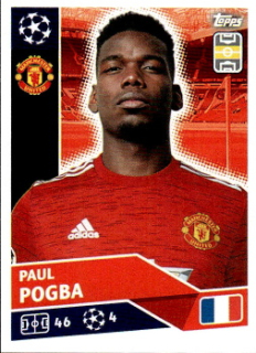 Paul Pogba Manchester United samolepka UEFA Champions League 2020/21 #MUN12