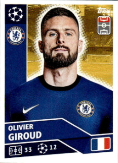 Olivier Giroud Chelsea samolepka UEFA Champions League 2020/21 #CHE16