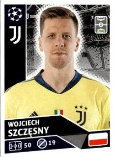 Wojciech Szczesny Juventus FC samolepka UEFA Champions League 2020/21 #JUV3
