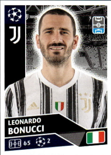Leonardo Bonucci Juventus FC samolepka UEFA Champions League 2020/21 #JUV4