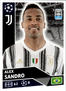 Alex Sandro Juventus FC samolepka UEFA Champions League 2020/21 #JUV6