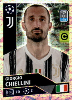 Giorgio Chiellini (Captain) Juventus FC samolepka UEFA Champions League 2020/21 #JUV7