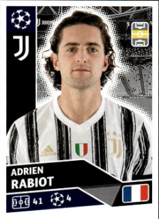 Adrien Rabiot Juventus FC samolepka UEFA Champions League 2020/21 #JUV11