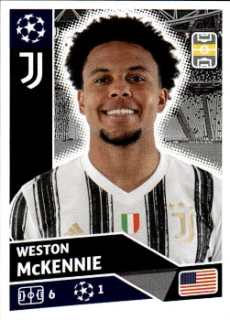 Weston McKennie Juventus FC samolepka UEFA Champions League 2020/21 #JUV14