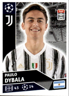 Paulo Dybala Juventus FC samolepka UEFA Champions League 2020/21 #JUV17