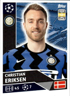 Christian Eriksen Internazionale Milano samolepka UEFA Champions League 2020/21 #INT15
