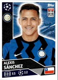 Alexis Sanchez Internazionale Milano samolepka UEFA Champions League 2020/21 #INT16