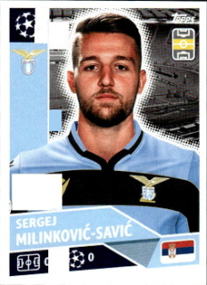 Sergej Milinkovic-Savic Lazio Roma samolepka UEFA Champions League 2020/21 #LAZ13