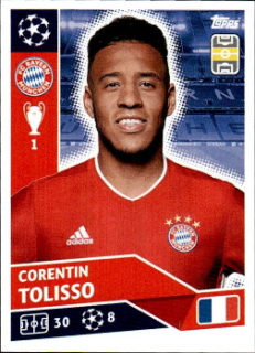Corentin Tolisso Bayern Munchen samolepka UEFA Champions League 2020/21 #BAY12