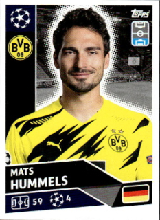Mats Hummels Borussia Dortmund samolepka UEFA Champions League 2020/21 #DOR5