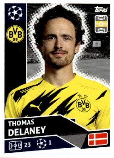 Thomas Delaney Borussia Dortmund samolepka UEFA Champions League 2020/21 #DOR12