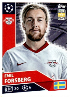 Emil Forsberg RB Leipzig samolepka UEFA Champions League 2020/21 #RBL16