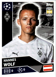 Hannes Wolf Borussia Monchengladbach samolepka UEFA Champions League 2020/21 #BMG11