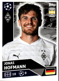 Jonas Hofmann Borussia Monchengladbach samolepka UEFA Champions League 2020/21 #BMG14