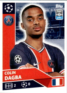Colin Dagba Paris Saint-Germain samolepka UEFA Champions League 2020/21 #PSG4
