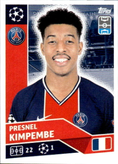 Presnel Kimpembe Paris Saint-Germain samolepka UEFA Champions League 2020/21 #PSG5