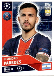 Leandro Paredes Paris Saint-Germain samolepka UEFA Champions League 2020/21 #PSG9