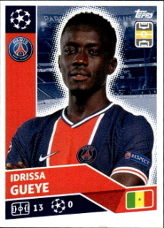 Idrissa Gueye Paris Saint-Germain samolepka UEFA Champions League 2020/21 #PSG10