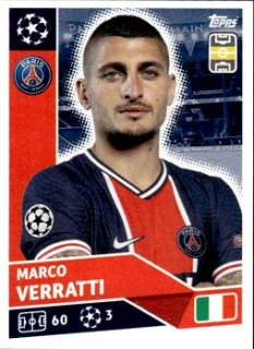 Marco Verratti Paris Saint-Germain samolepka UEFA Champions League 2020/21 #PSG12