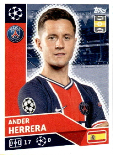 Ander Herrera Paris Saint-Germain samolepka UEFA Champions League 2020/21 #PSG13
