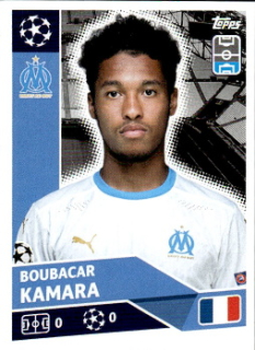 Boubacar Kamara Olympique Marseille samolepka UEFA Champions League 2020/21 #OLM5