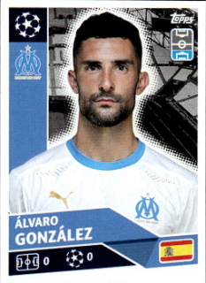 Alvaro Gonzalez Olympique Marseille samolepka UEFA Champions League 2020/21 #OLM8