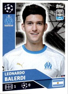 Leonardo Balerdi Olympique Marseille samolepka UEFA Champions League 2020/21 #OLM10