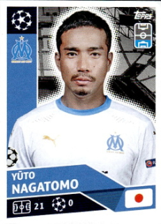 Yuto Nagatomo Olympique Marseille samolepka UEFA Champions League 2020/21 #OLM11