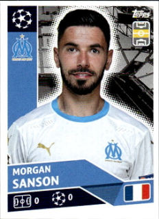 Morgan Sanson Olympique Marseille samolepka UEFA Champions League 2020/21 #OLM16