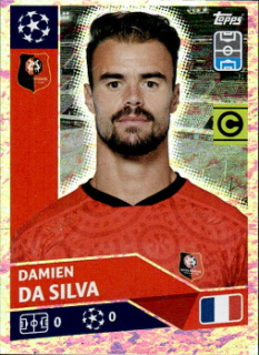 Damien Da Silva (Captain) Stade Rennes samolepka UEFA Champions League 2020/21 #REN6