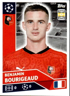 Benjamin Bourigeaud Stade Rennes samolepka UEFA Champions League 2020/21 #REN12