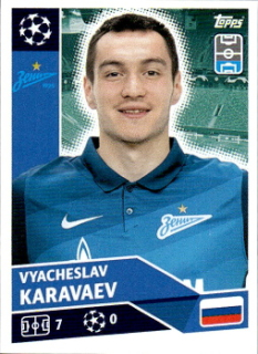 Vyacheslav Karavaev Zenit Petersburg samolepka UEFA Champions League 2020/21 #ZSP4