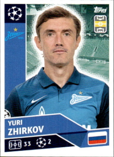 Yuri Zhirkov Zenit Petersburg samolepka UEFA Champions League 2020/21 #ZSP10