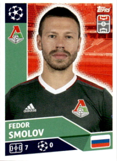 Fedor Smolov FC Lokomotiv Moskva samolepka UEFA Champions League 2020/21 #LMO16