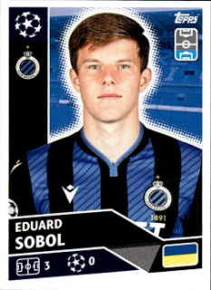 Eduard Sobol Club Brugge samolepka UEFA Champions League 2020/21 #BRU8