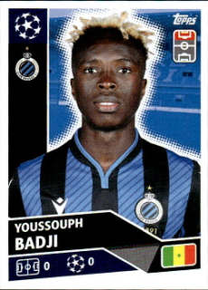 Youssouph Badji Club Brugge samolepka UEFA Champions League 2020/21 #BRU17