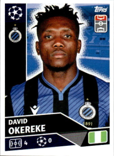 David Okereke Club Brugge samolepka UEFA Champions League 2020/21 #BRU18