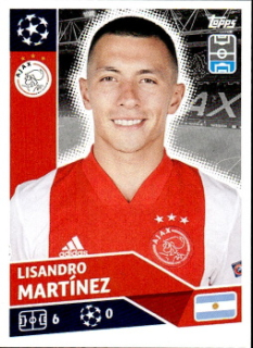 Lisandro Martinez AFC Ajax samolepka UEFA Champions League 2020/21 #AJA8