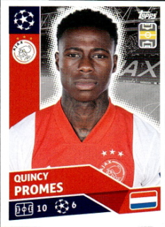 Quincy Promes AFC Ajax samolepka UEFA Champions League 2020/21 #AJA15
