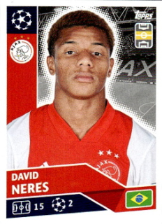 David Neres AFC Ajax samolepka UEFA Champions League 2020/21 #AJA16