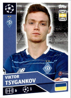 Viktor Tsygankov Dynamo Kyiv samolepka UEFA Champions League 2020/21 #POF29