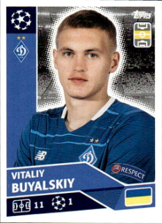 Vitaliy Buyalskiy Dynamo Kyiv samolepka UEFA Champions League 2020/21 #POF30