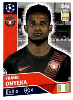 Frank Onyeka FC Midtjylland samolepka UEFA Champions League 2020/21 #POF58