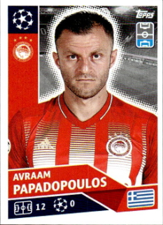 Avraam Papadopoulos Olympiakos samolepka UEFA Champions League 2020/21 #POF69