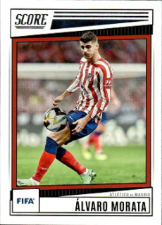 Alvaro Morata Atletico Madrid Panini Score FIFA Soccer 2022/23 #19