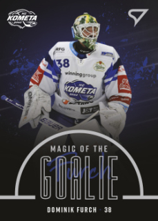 Dominik Furch Kometa Brno Tipsport ELH 2022/23 SportZoo 1. serie Magic of the Goalie #MG-15